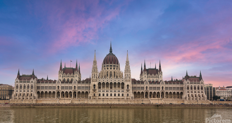 Hungarian Parliament Building in Budapest  Print