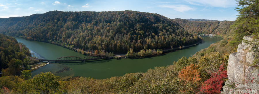 New River from Hawks Nest Overlook  Print