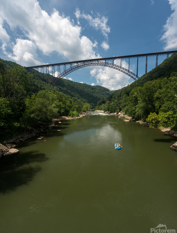 Rafters at the New River Gorge Bridge  Print