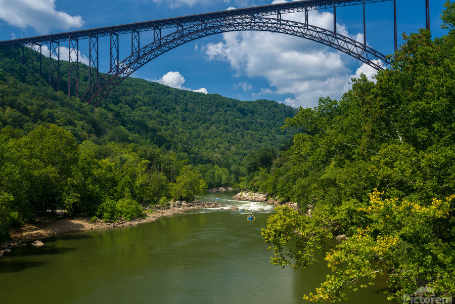 Rafters at the New River Gorge Bridge  Imprimer