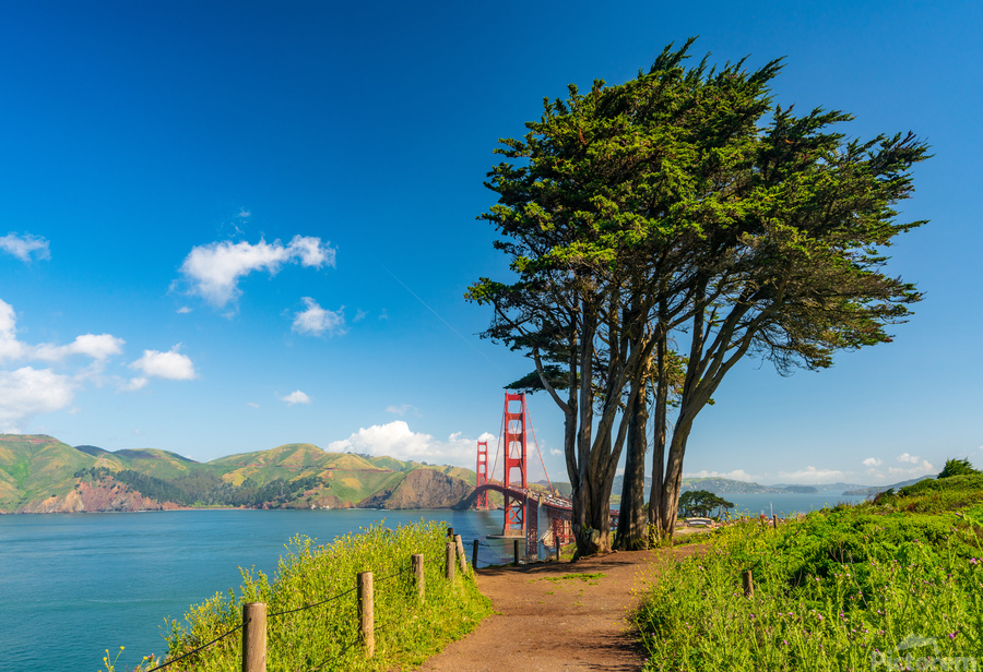 Marin Headlands and Golden Gate Bridge  Print