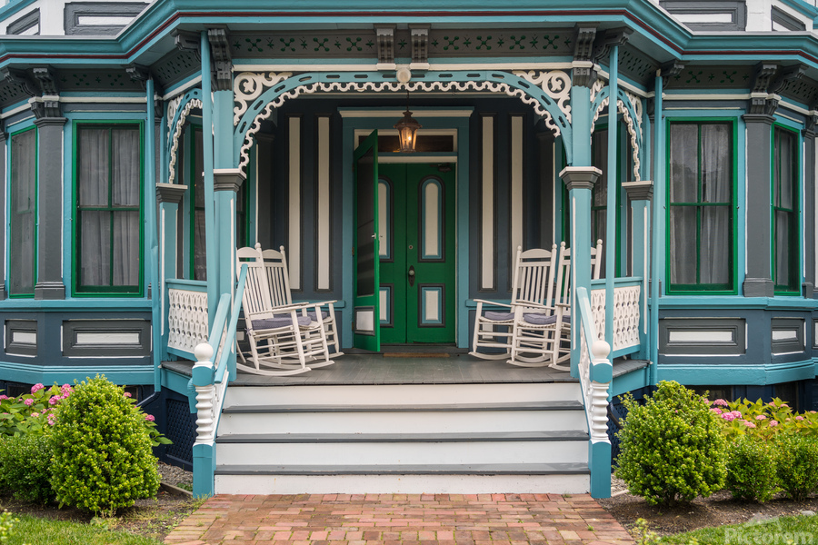 Entrance to Victorian home in Cape May  Print