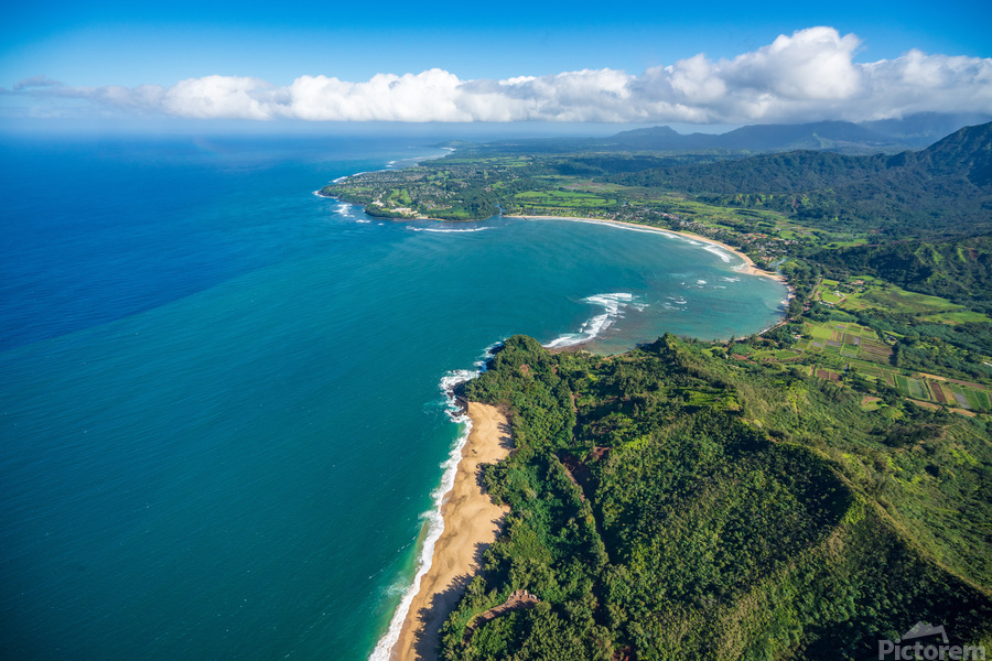 Garden Island of Kauai from helicopter tour  Print