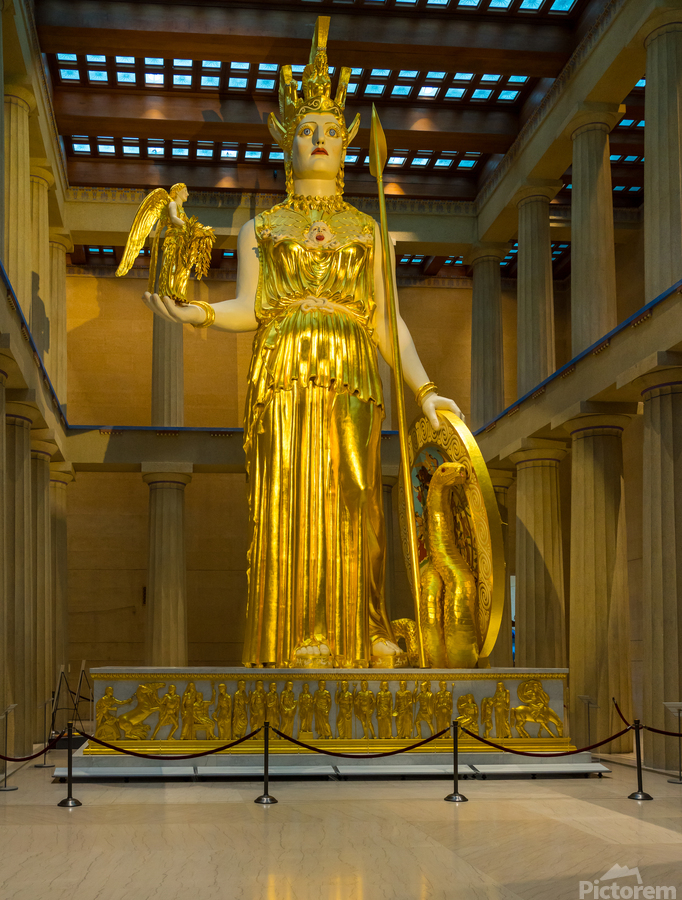 Statue of Athena in Nashville Parthenon  Print