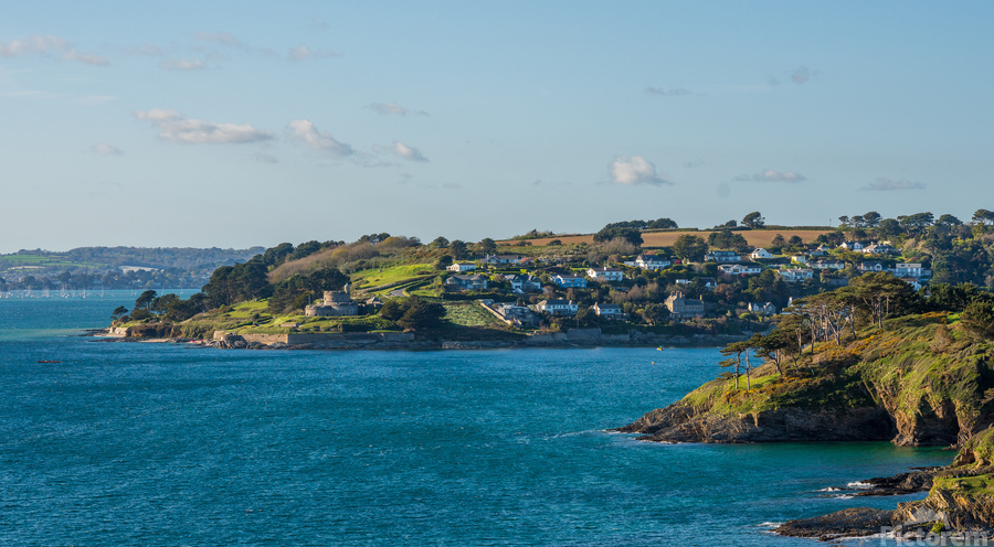 Seaside town of St Mawes in Cornwall  Print