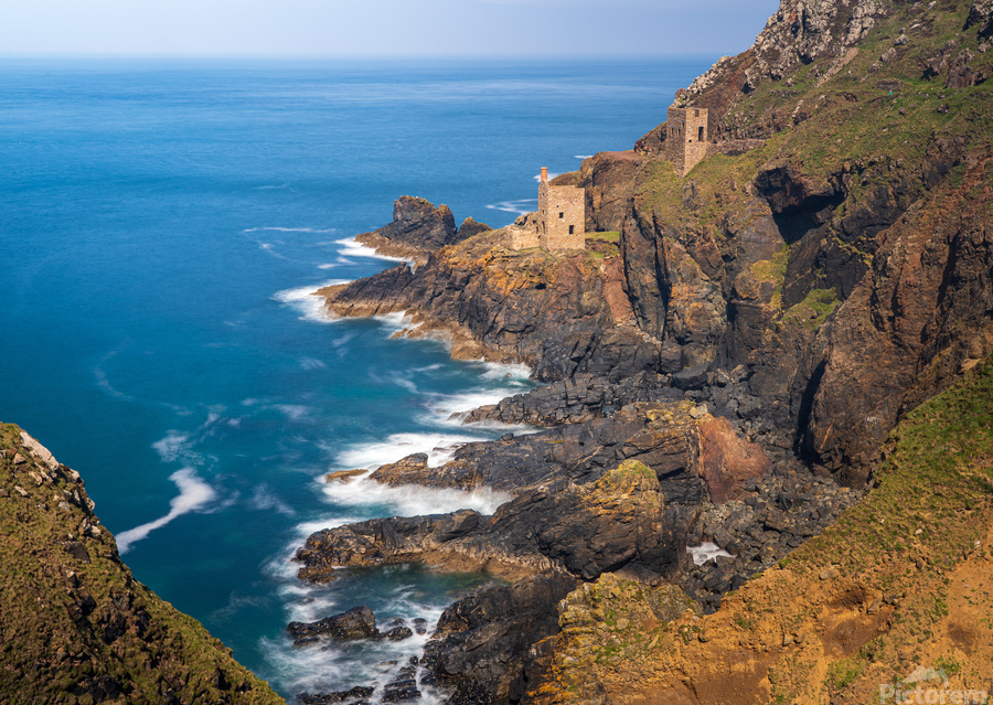 Long duration image of the ruins at Botallack tin mine  Imprimer
