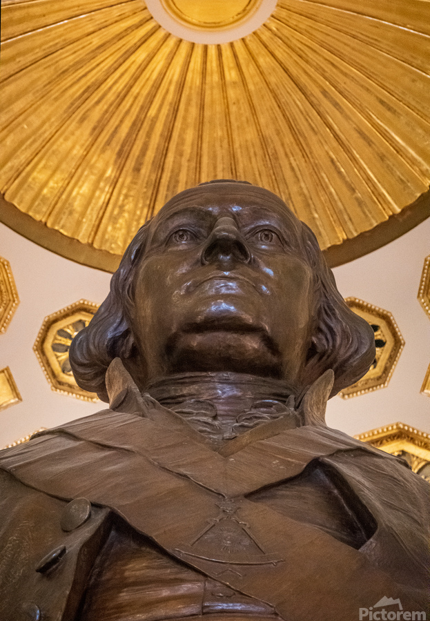 Head of the statue of George Washington  Print