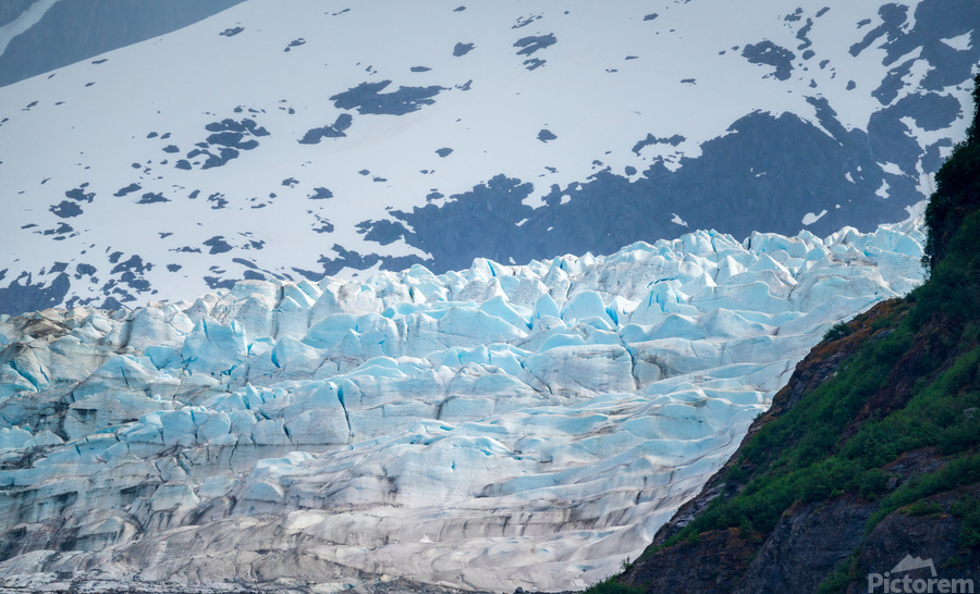 The Mendenhall glacier near Juneau in Alaska  Print