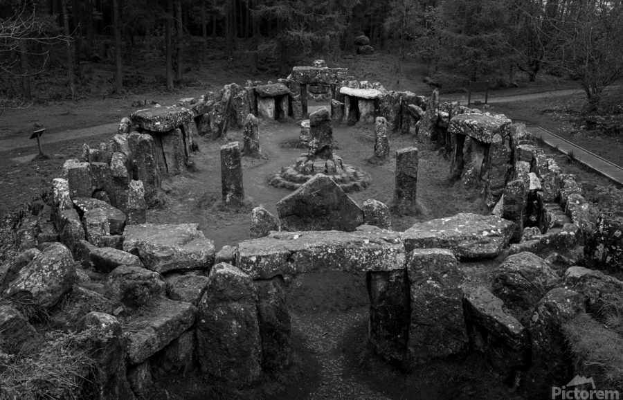 Standing stones of the Druids Plantation in Nidderdale  Imprimer