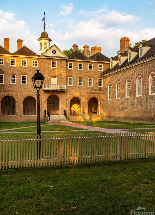 Wren Hall at William and Mary college in Williamsburg Virginia  Print