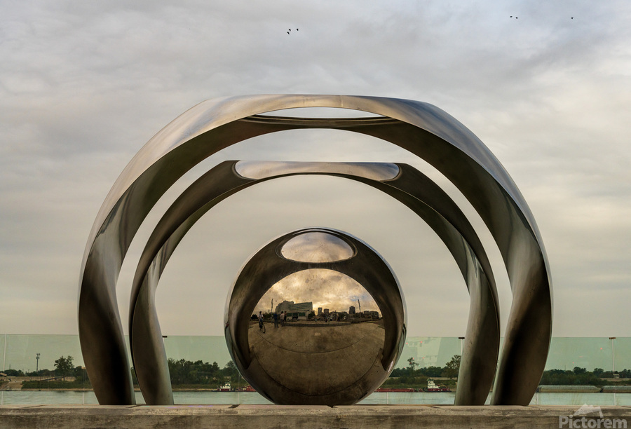 Sing the River sculpture by Mississippi in Baton Rouge LA  Imprimer