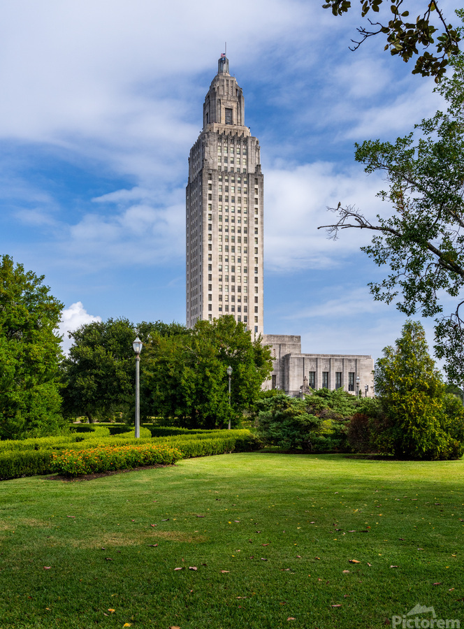 State Capitol building in Baton Rouge Louisiana  Print