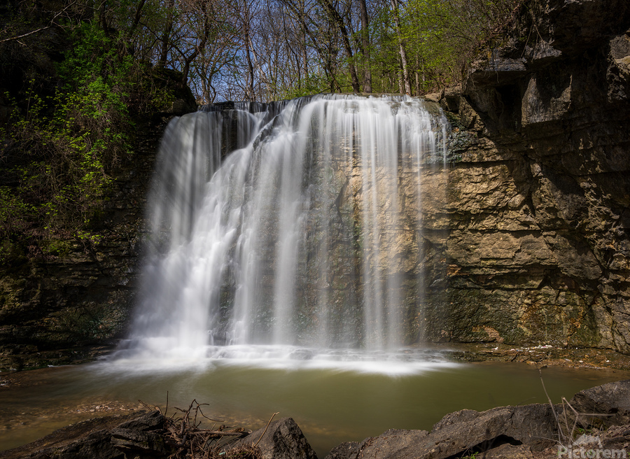 Hayden Run Falls in Dublin Ohio after heavy rain  Print