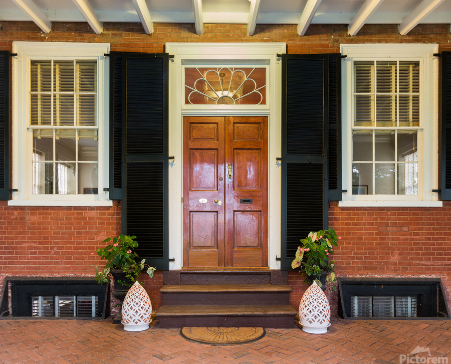 Mahogany doorway and entrance hall UVA  Imprimer