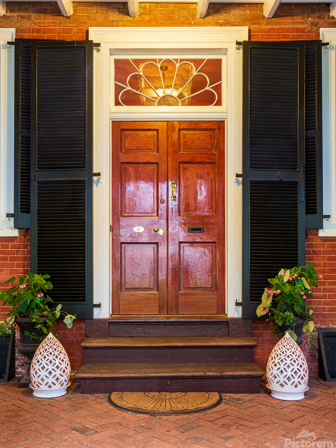 Mahogany doorway and entrance hall UVA  Imprimer