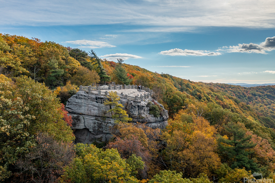 Coopers Rock state park overlook in the fall  Imprimer