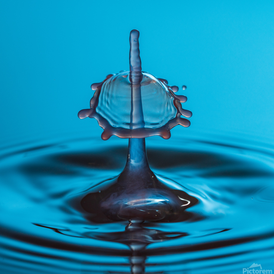 Water droplet collision - penetration  Imprimer