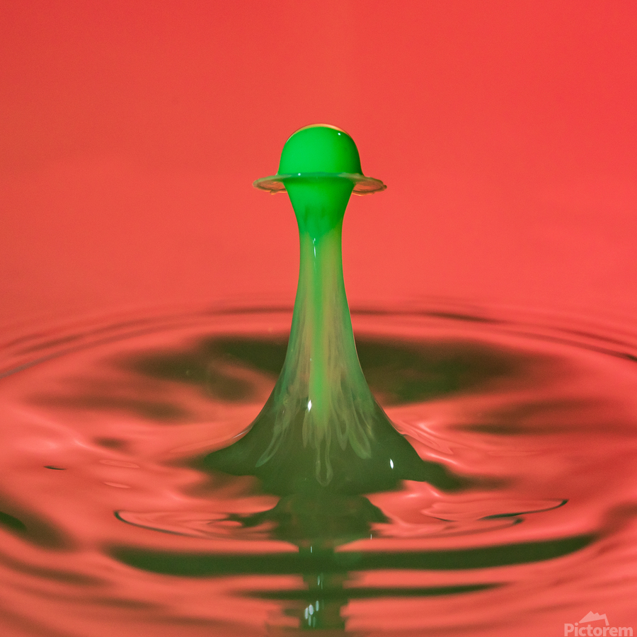Water droplet collision - coating  Print