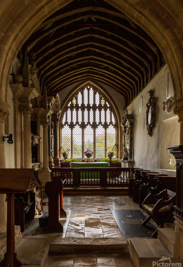 Interior of St Mary Church Swinbrook  Imprimer