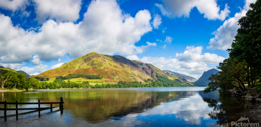 Panorama of Buttermere in Lake District  Imprimer