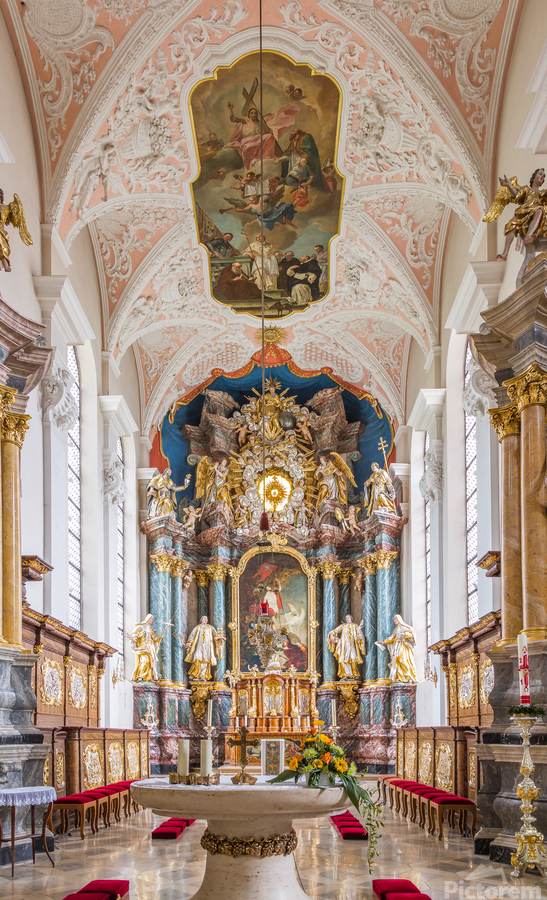 Interior Parish Church Gerlachsheim Germany  Print