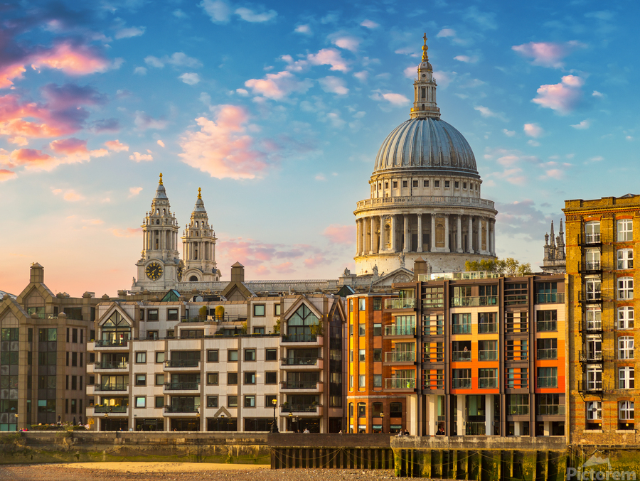 St Pauls Cathedral Church London England  Print