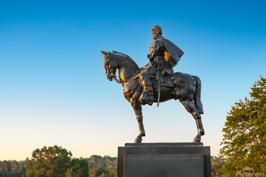 Statue of Stonewall Jackson at Manassas  Print