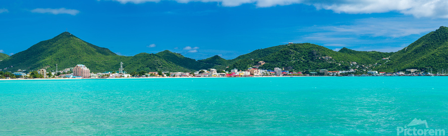 Panorama of Philipsburg Sint Maarten  Imprimer