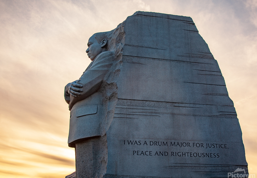 Martin Luther King Monument DC  Print