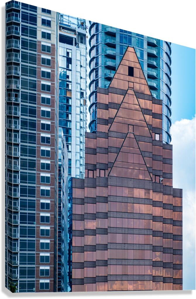 Abstract pattern of Austin Texas from South Congress bridge Canvas Print