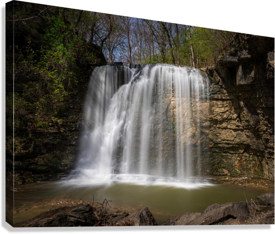 Hayden Run Falls in Dublin Ohio after heavy rain Canvas Print