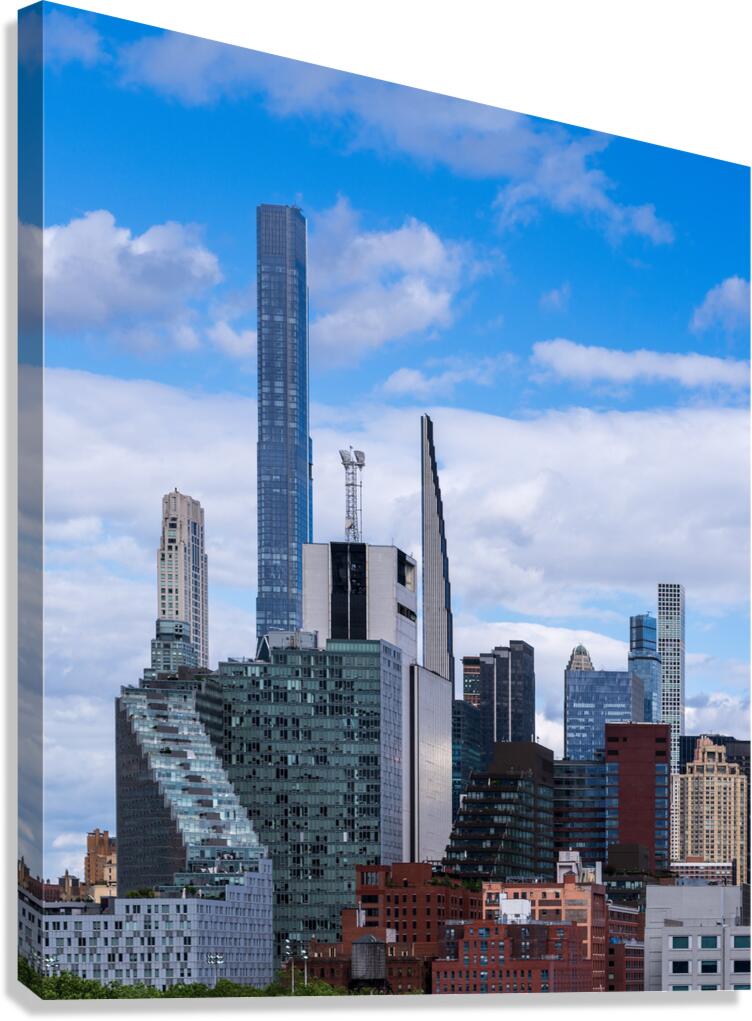 Tall office and apartment buidlings along the waterfront in Hell Canvas Print