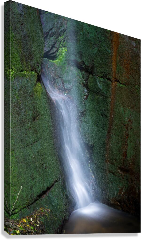 Floodlit waterfall in Shanklin Cline a tourist attraction on the Canvas Print