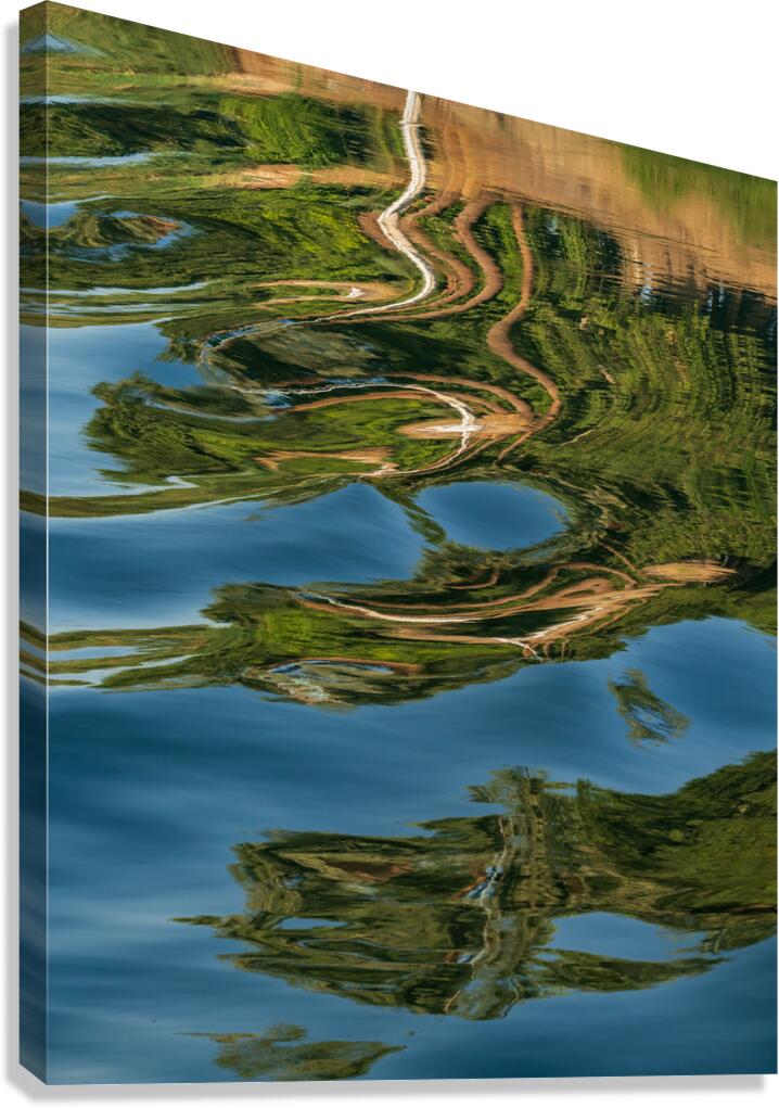 Sailboat on Nile River with ripples in the reflection from passi Canvas Print