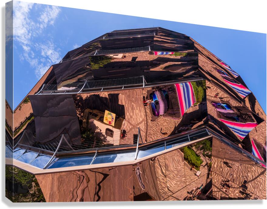 Reflective surface of the Vessel in Hudson Yards Manhattan Canvas Print