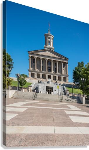 Steps leading to the State Capitol building in Nashville Tennessee  Canvas Print