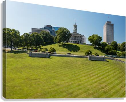 Grass before State Capitol building in Nashville Tennessee  Canvas Print