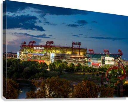 Nissan Stadium home of Titans in Nashville Tennessee  Impression sur toile