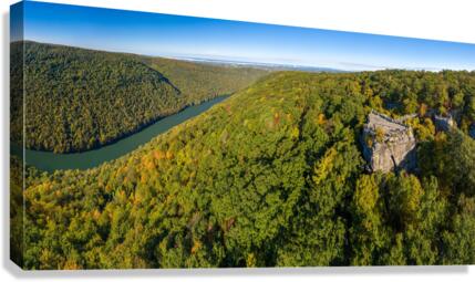 Panorama of Coopers Rock state park overlook  Impression sur toile