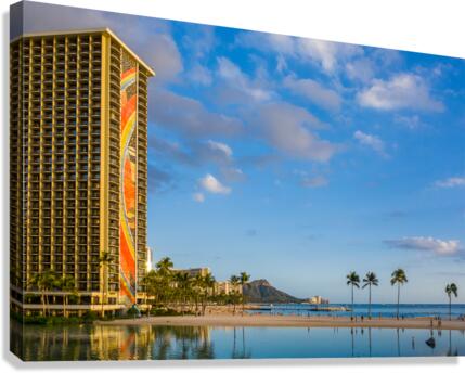 Hilton Hawaiian Village in Waikiki Hawaii  Impression sur toile