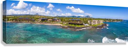 Lawai Beach on the south shore of Kauai in Hawaii  Canvas Print