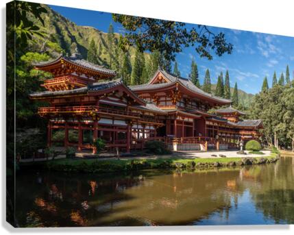Byodo In buddhist temple on Oahu Hawaii  Impression sur toile