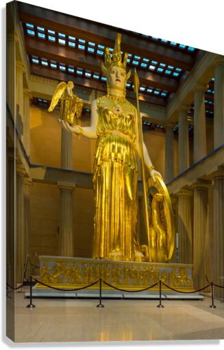 Statue of Athena in Nashville Parthenon  Canvas Print