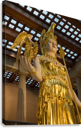 Statue of Athena in Nashville Parthenon  Canvas Print