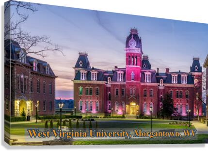 Woodburn Hall at West Virginia University in Morgantown WV  Impression sur toile