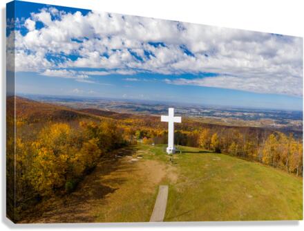 Great Cross of Christ in Jumonville near Uniontown Pennsylvania  Canvas Print