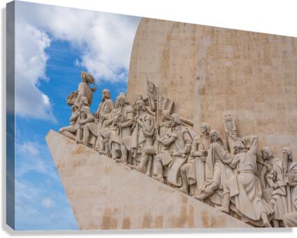 Monument of the Discoveries in Belem near Lisbon  Canvas Print