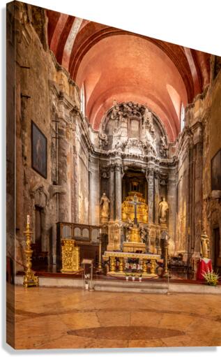 Sao Domingos church in Lisbon  Impression sur toile