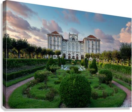 Gardens in front of the Curia Palace Hotel  Impression sur toile