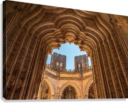 Unfinished chapel at the Monastery of Batalha  Canvas Print
